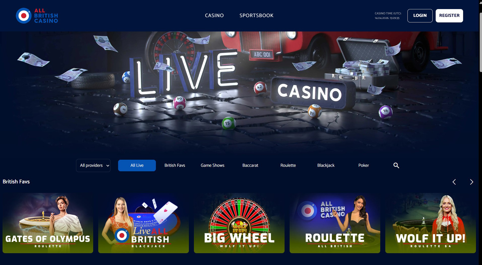 1. All British Casino - Best Ukash Casino Pick