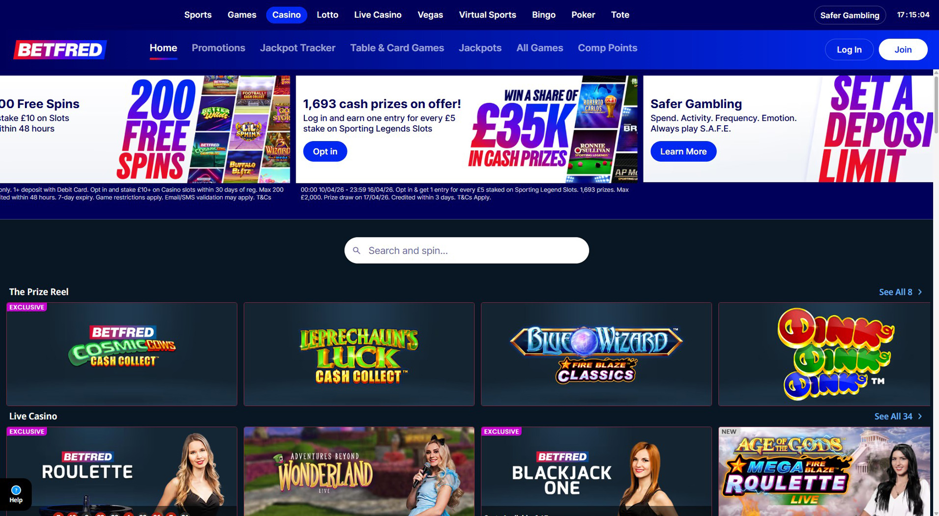 5. Betfred Casino - Mobile Ukash Casino Choice