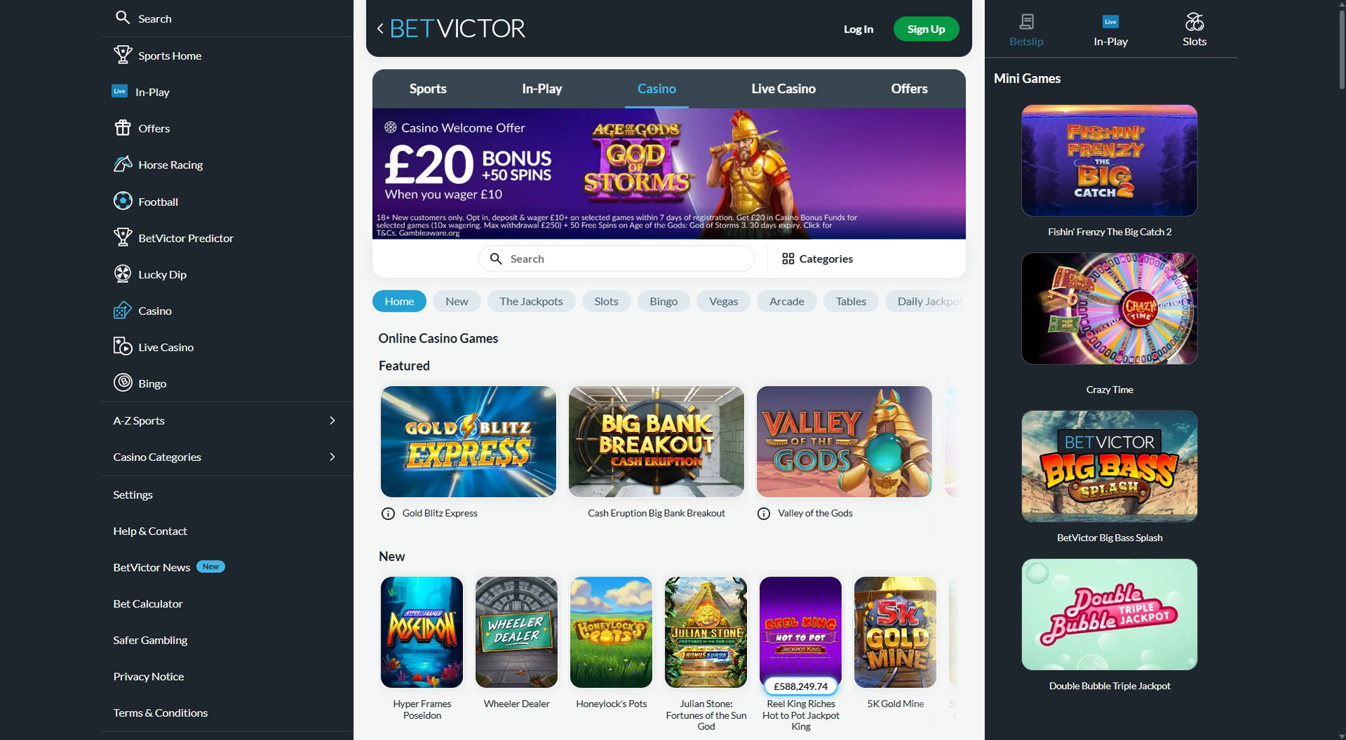 7. BetVictor Casino - Balanced Ukash Casino Offer