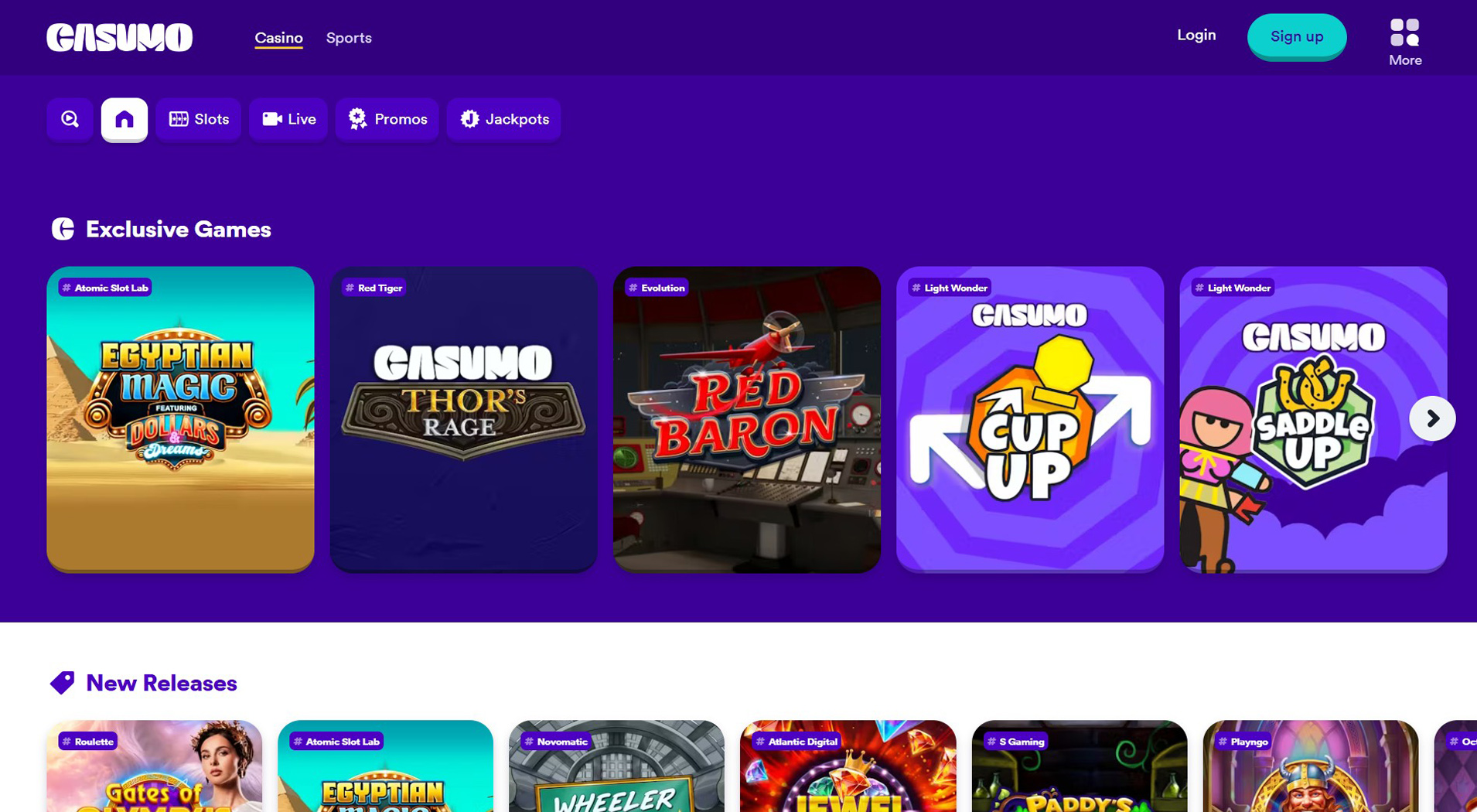 8. Casumo - Popular Ukash Casino Bonus