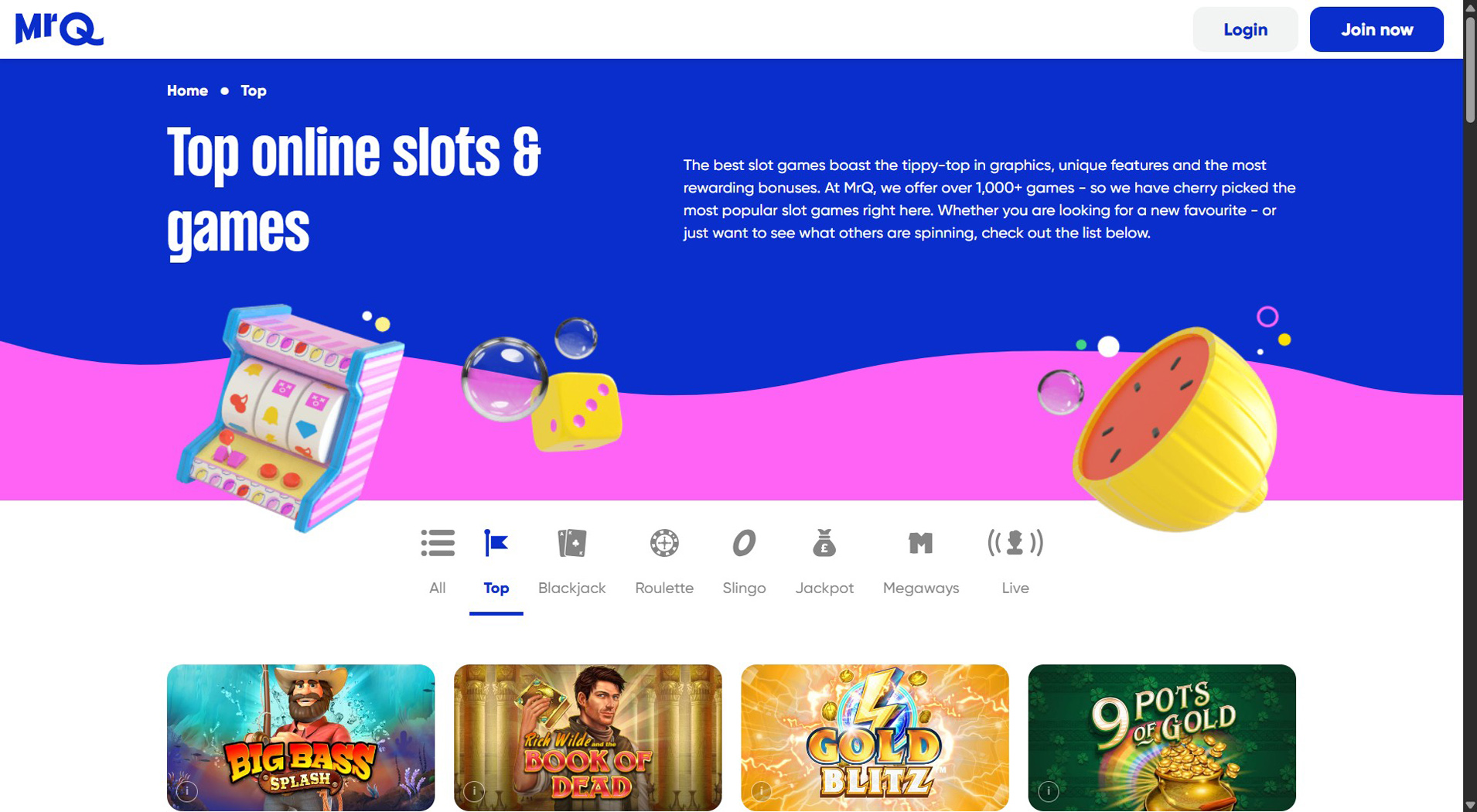 2. MrQ Casino - Fast Ukash Casino Access